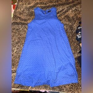 Sharagano Royal Blue Textured Sleeveless Top